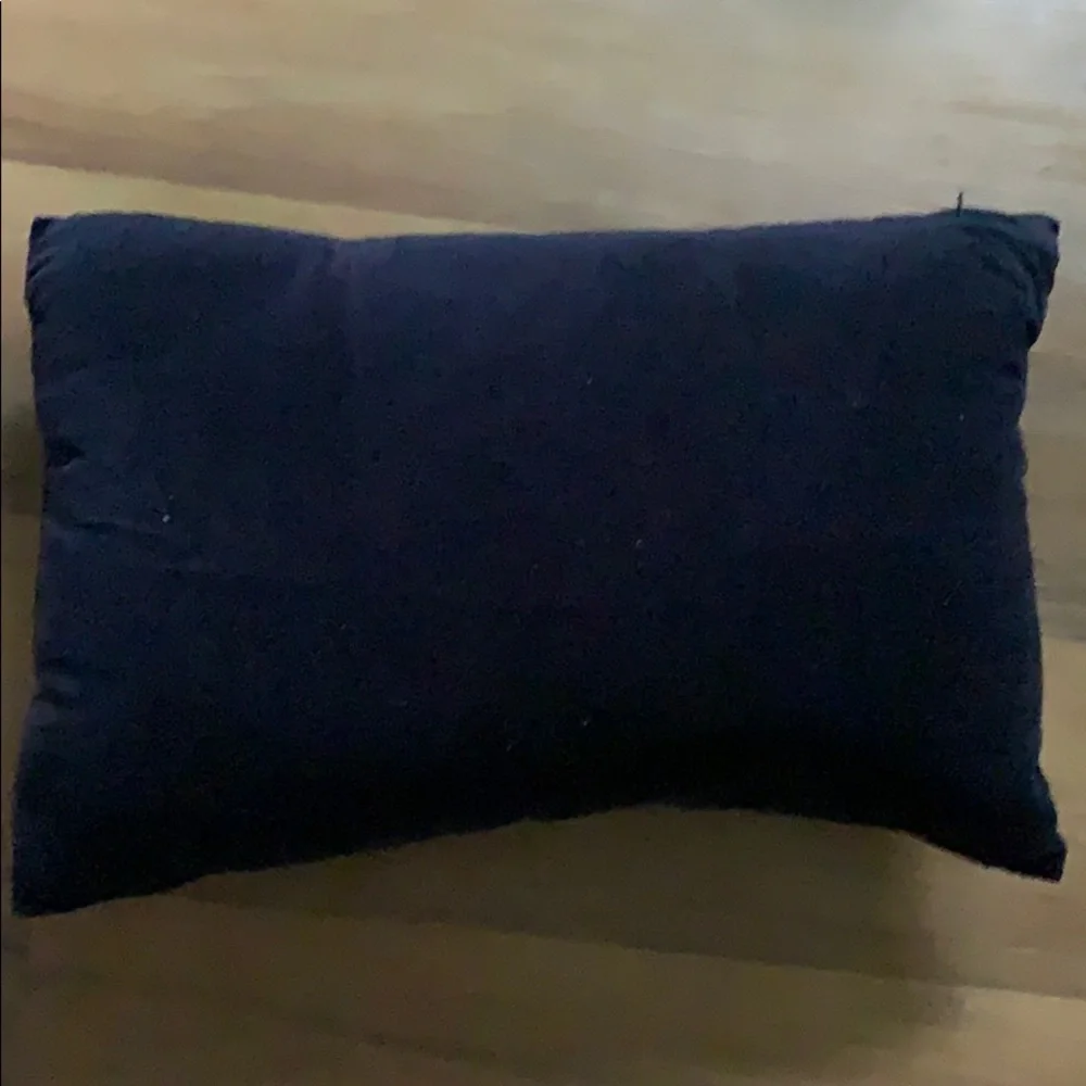 Dark blue sequin‎ accent throw pillow